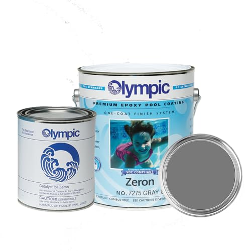 Olympic Pool Paint - Zeron - Gray Oasis - 1 Gallon -
