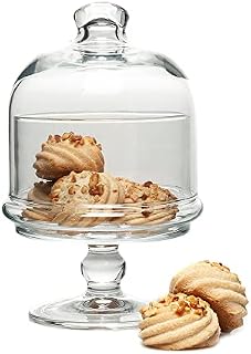 Pasabahce Mini cukiernia, talerz serwisowy z przykrytą stopą, 2 ct, wys.: 11,2 cm