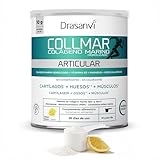 DRASANVI COLLMAR ARTICULAR Colageno Marino Hidrolizado con Magnesio, Glucosamina Condroitina y MSM| Articulaciones y Tendones |Antiinflamatorio y Reparador de Tejidos | 280 g | Sabor Limón