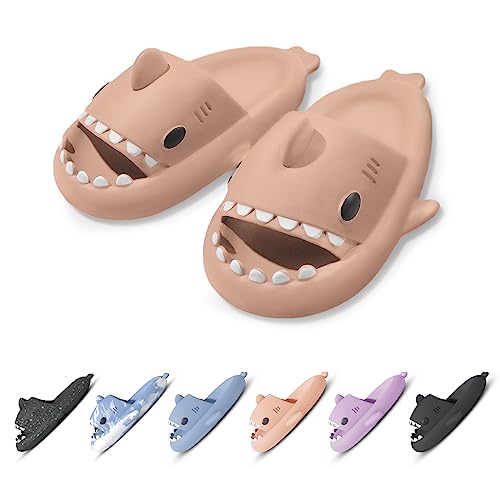 OEAK Chanclas Tiburon Niño Niña Sharky Chanclas Niño Verano Comodas Chanclas Playa Niña Antideslizantes Zapatillas Tiburon Originales Divertidas Piscina Casa Ducha, 23-24 EU, A Rosa