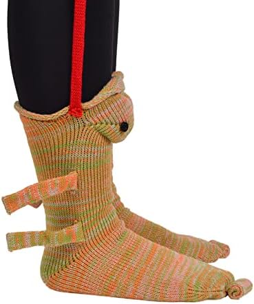 MoneRffi Knit Crocodile Socks for Women Men,Funny Cute Cartoon Animal Floor Socks,Novelty 3D Whimsical Alligator Thick Knit Winter Warm Socks for Unisex Gifts