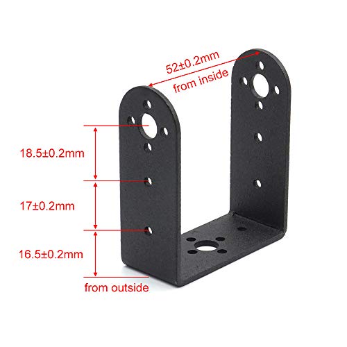 elechawk 2 Sets Pan Tilt Servo Mount Bracket for MG995 MG996R S3003 Steering Gear Robot Car Boat