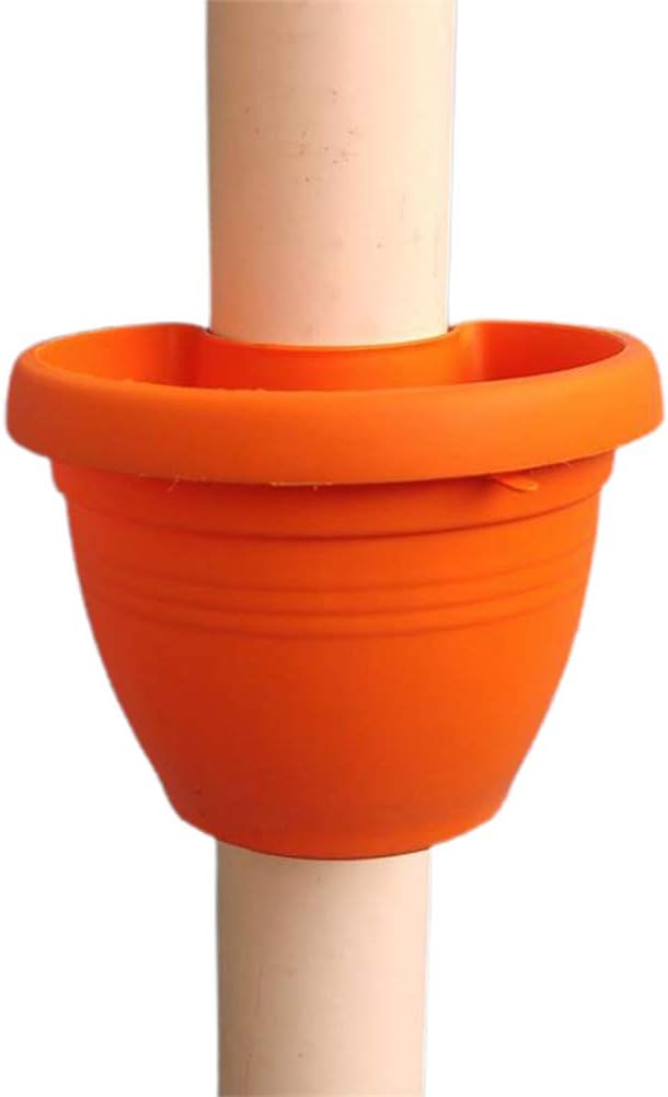 Qiekenao Downspout Garden Flower Pot, Drain Pipe Flower Pot Gardening Flower Pot Beautiful and Durable Hanging Flower Pot Drain Pipe Flower Pot Stand