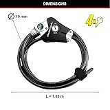 Master Lock 8428EURDPRO Cavo Regolabile Antifurto da 30 cm a 1.8 m, Python, Ottimo per Strumenti, Attrezzature Sportive, Mobili da Giardino