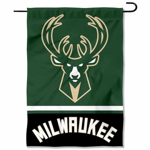 Milwaukee Bucks Double Sided Garden Flag