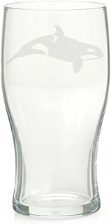 Killer Whale Orca Engraved Pint Glass, Orca Gift, Gift for Women, Gift for Men