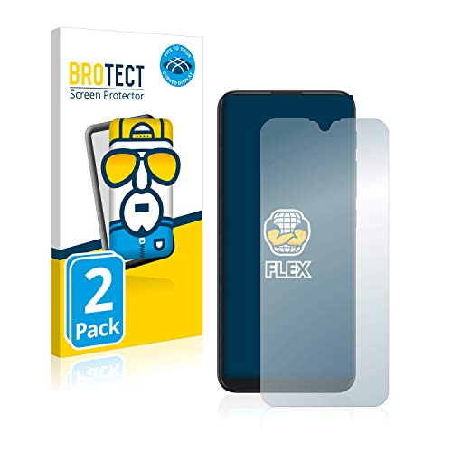 BROTECT Protector Pantalla Completa para Motorola Moto E7 Plus (2 Unidades) 3D Curvo