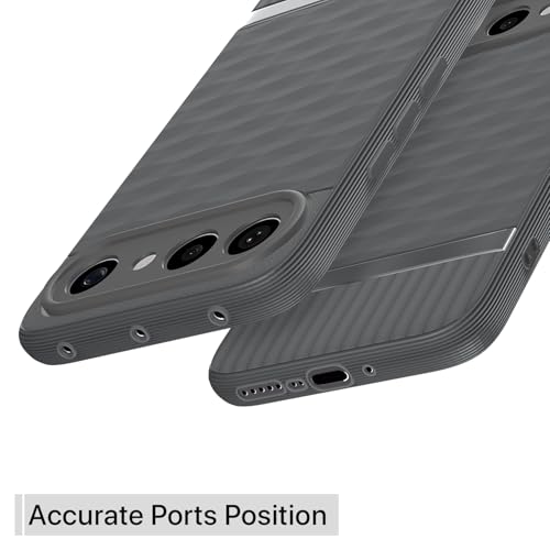 Image of Pikkme Back Cover for Vivo X300 FE 5G Camera Protection 3D Hexa Cube Design Silicone Protective Bumper Case (Grey)