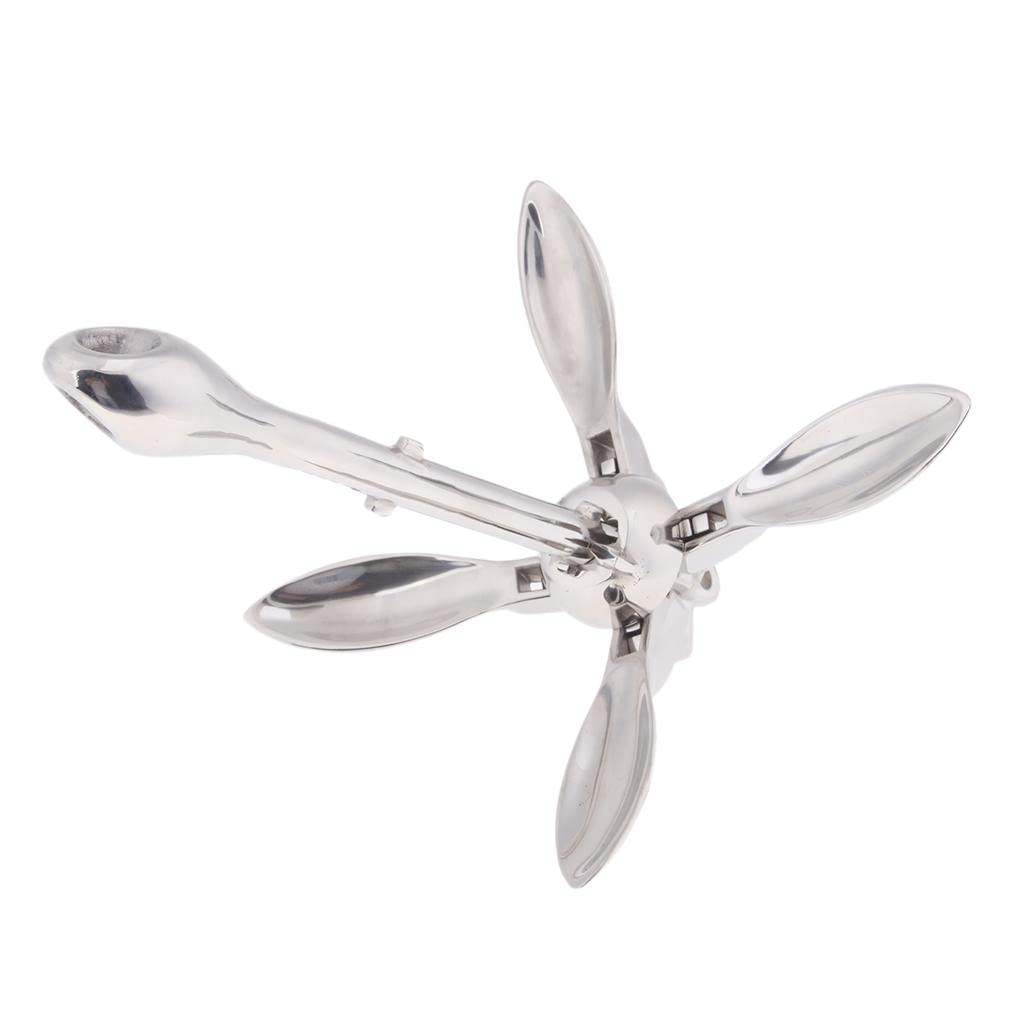 Anclajes Plegables de Acero Inoxidable de 1,5 Kg/3, para Barcos Y Kayaks.