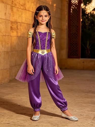 Ropa baile árabes niñas pequeñas el regalo mágico para halloween 5