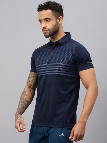 Image of VECTOR X OMT-258 Men's Water Printed Polo T-Shirt