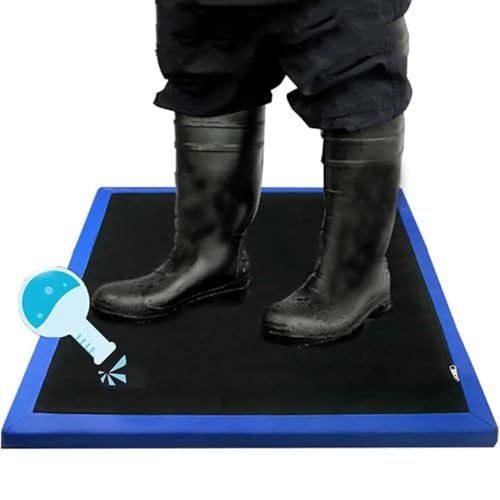 Alfombrilla desinfectante para zapatos, alfombrillas desinfectantes para suelas de zapatos, felpudo de entrada desinfectante de 59 x 69/59 x 109 cm, fácil de plegar y guardar, alfombrilla de entrada