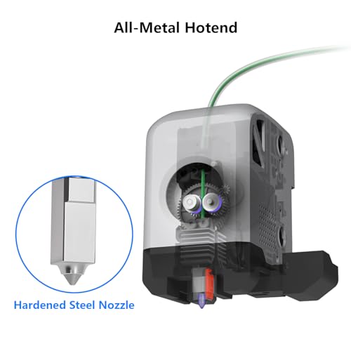 2 sztuki 0,6 mm X1 X1C Hotend, kompletnie zmontowana głowica drukująca Hotend z hartowanej stali z ceramicznym elementem grzejnym, termistor, zamiennik Hotend do drukarki 3D Bambu Lab X1/X1C