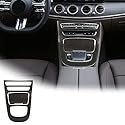 ABS-Kunststoff Mittelkonsole Getriebe Panel Rahmen Abdeckung Trim Aufkleber für Benz E-Klasse W213 2021 Auto-Innenzubehör (Kohlefaser)