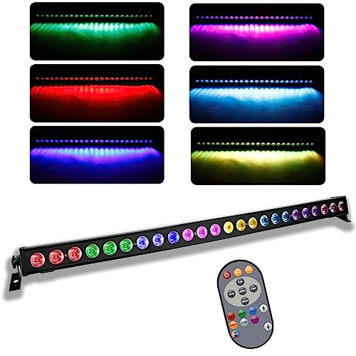 UKing LED Wall Wash Luz de la Etapa 24 x 3W RGB LED Luces Escenario DMX 512 con Control Remoto...