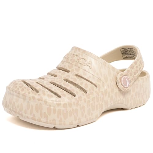 Image of Nautica Kids Clog Sandals - Slip-On Lightweight Water Shoes with Adjustable Heel Strap - Comfortable EVA Slip-Resistant Clogs for Boys & Girls - Toddler & Youth Sizes