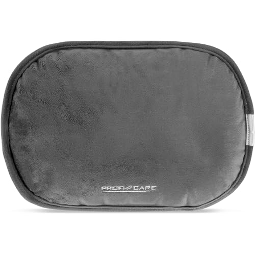 ProfiCare® elektrische Wärmflasche | kurze Aufheizzeit | ohne Wasser | bis 65°C | Wärmflasche mit Bezug | automatische Abschaltung | sichere...