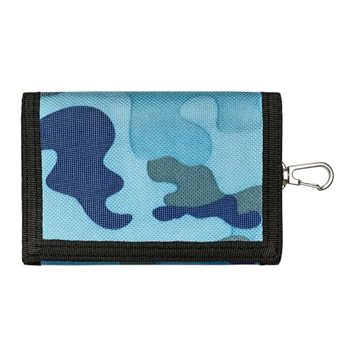 AfitLulu Geldbörse Herren Tarnfarben Portmonee Herren mit Münzfach und Schlüsselanhänger, Geldbeutel Herren Taktisch Portemonnaie Herren Trifold Brieftasche Herren mit Transparent Fenster (Blau) AfitLulu Geldbörse Herren Tarnfarben Portmonee Herren mit Münzfach und Schlüsselanhänger, Geldbeutel Herren Taktisch Portemonnaie Herren Trifold Brieftasche Herren mit Transparent Fenster (Blau)