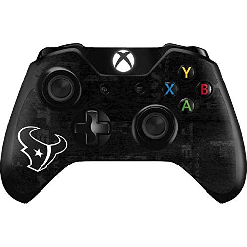 Skinit Decal Gaming Skin Compatible with Xbox One Controller - Officially Licensed NFL Houston Texans Black & White Design
