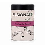 FUSIONATÉ Infusión Frutas del Bosque a Granel, Lata 150 g de Infusión Natural con Hibisco, Escaramujo, Pasas, Fresa y Arándano, sin Teína, Dulce, Afrutada y Antioxidante