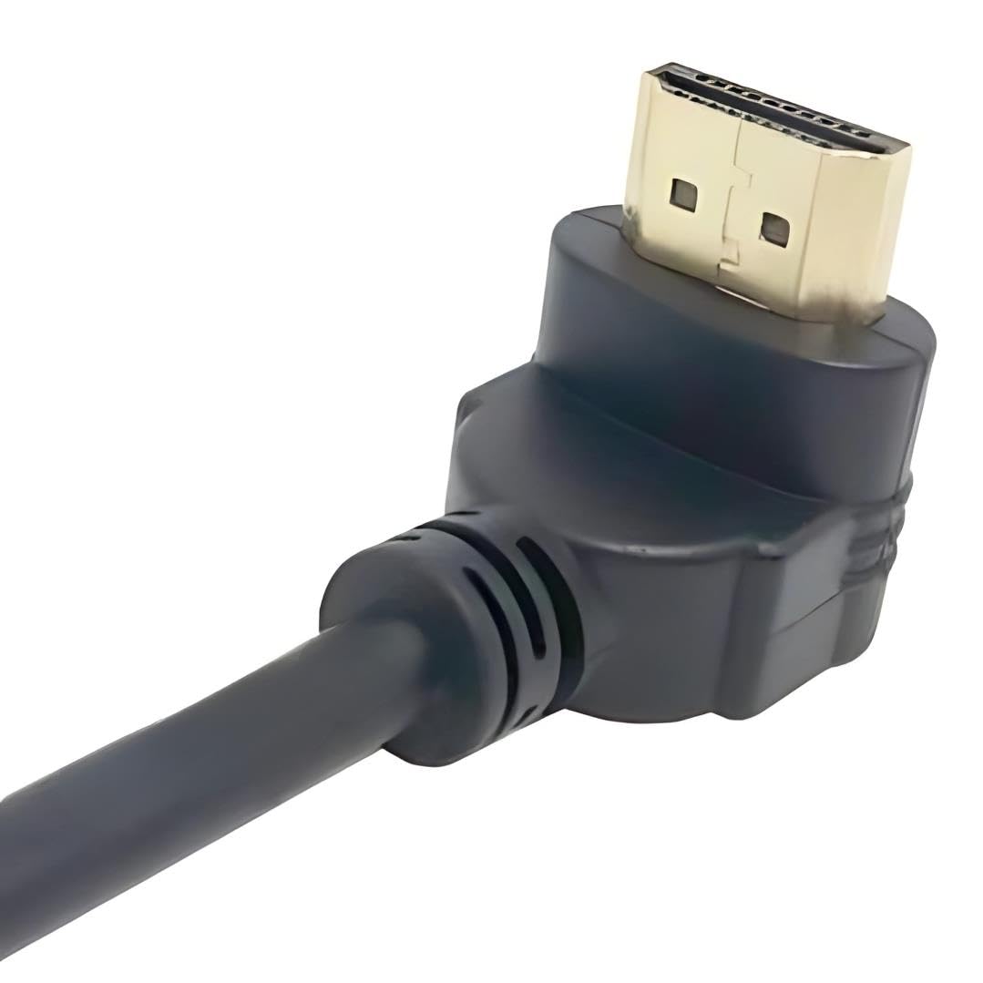 Lunatic 5060 Hdmi Dişi Erkek Uzatma 90 Derece Dirsek Kablosu 15cm