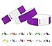 Braccialetti identificativi in Tyvek da 19 mm, 1000 pezzi, per eventi (viola)