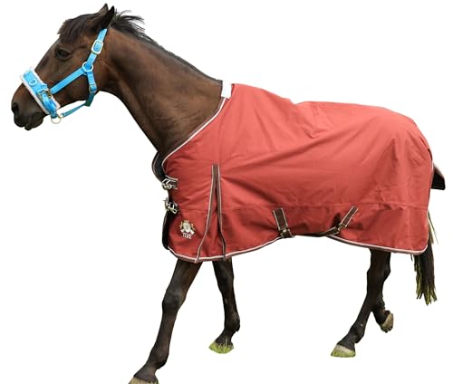 T TEKE Deluxe Turnout Horse Blankets, 1200D Waterproof and Breathable Horse Care Blankets for Winter 200gram Filling (51