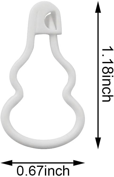 Miniatura 3 de XGNG 200 marcadores de plástico de doble calabaza para tejer, contador de puntada de ganchillo, marcadores de puntada de seguridad de plástico, clip