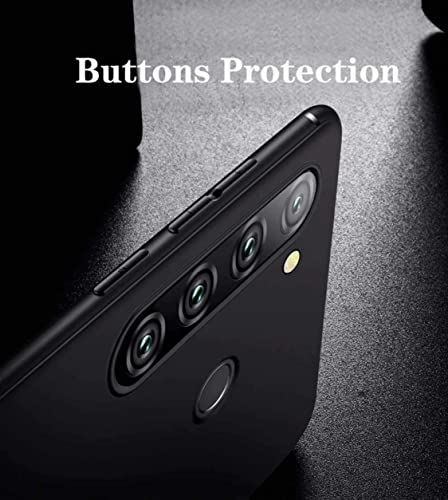 Image of Mobile Back Cover Case for Realme 5 Pro (Silicone Case|CameraProtection|Black SC1510)