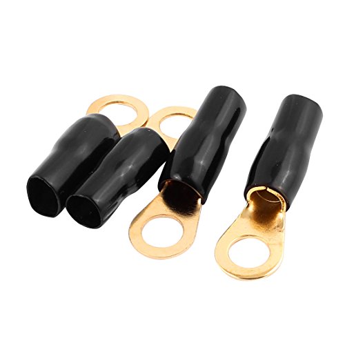 Aexit 4 Piezas Terminales de Anillo para Altavoz 6 AWG miniatura 1