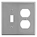 Toggle Switch Wall Plate, Gray