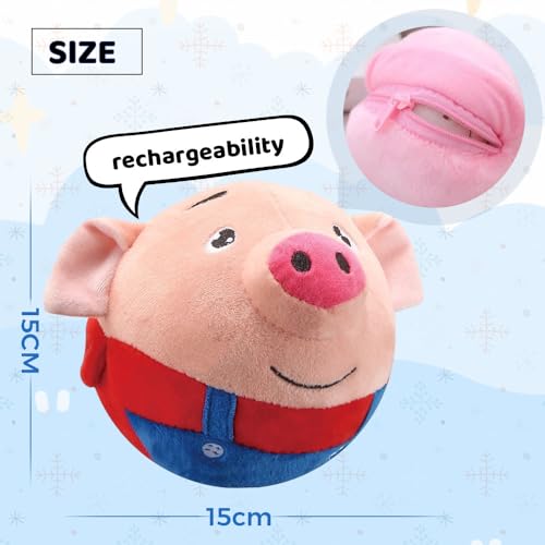 Rowpoz Active Moving Pet Plush Toy, 2024 New Interactive Dog Toy For Boredom Squeaky Dog Toys For Small Dogs Moving Dog Ball Toy thumb #6