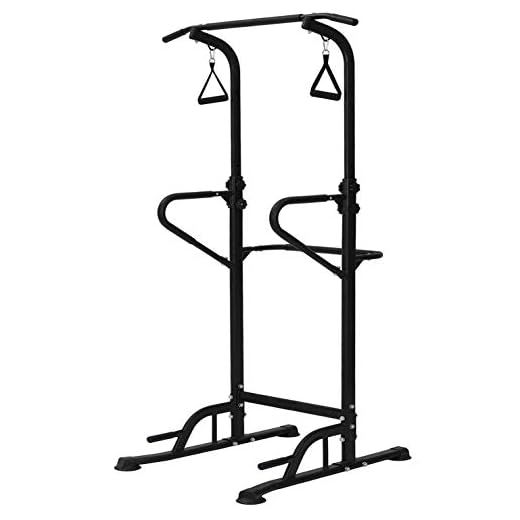Power Tower - Home Gym Adjustable Multi-Function Fitness Strength Training Equipment Stand Workout Station