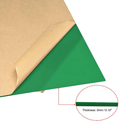 Image of uxcell 2pcs Green Cast Acrylic Sheet,12 inch x 12 inch,3mm Thick,Plastic PMMA Acrylic Board for Signs Display Projects,Craft