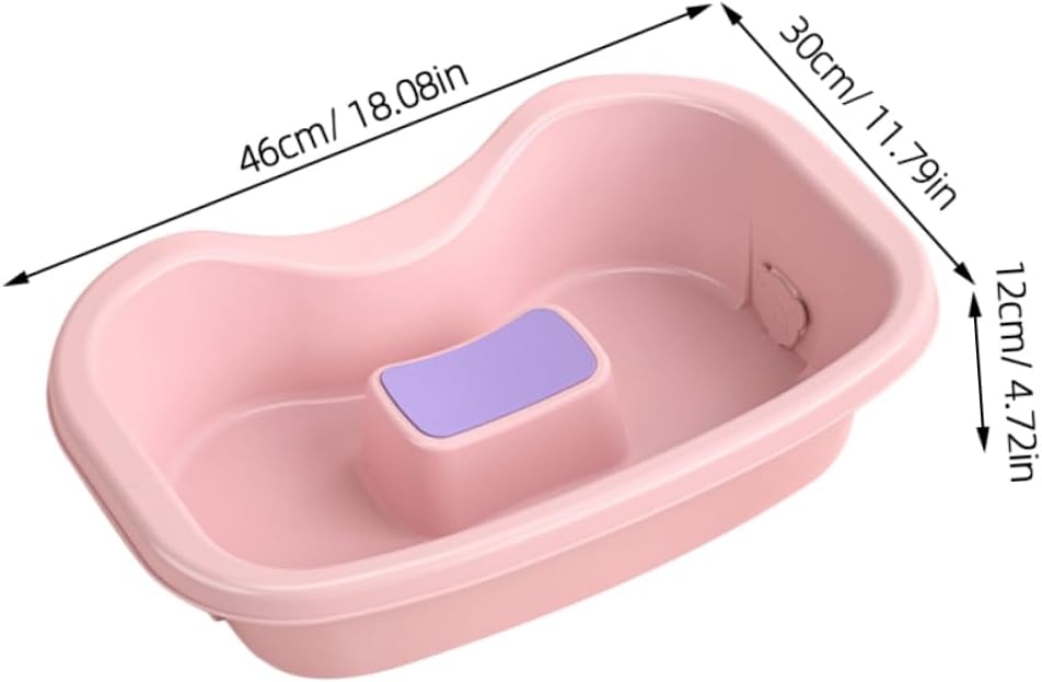 Healifty Portable Shampoo Basin for Bedridden Hair Washing Tray for Elderly Pregnant Women and Comfortable Easy to Use Water-blocking Design