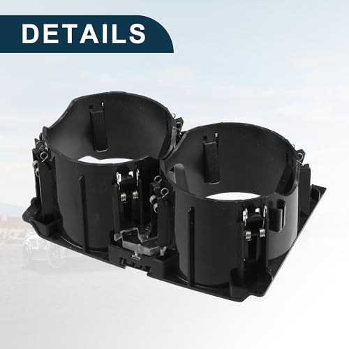 Portavasos para Mercedes-Benz E350 plástico negro miniatura 7
