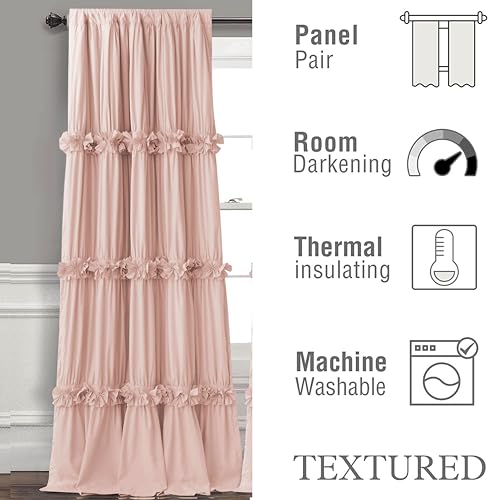 Image of Homechoice Decor Blackout Window Curtains, 52 inch W x 96 inch L x 2 Panels