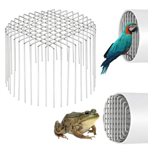 Image of Stainless Steel Drain Pipe Cover, Adjustable Outdoor Drain Protector for 7.4 inch & 8 inch Pipes, Anti-Bird Guard, Rust-Proof Mesh Drain Strainer for Leaves, Gutter Protector (7.4-8 inch)