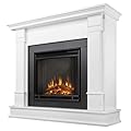 Real Flame G8600E-W Silverton Electric Fireplace, Medium, White