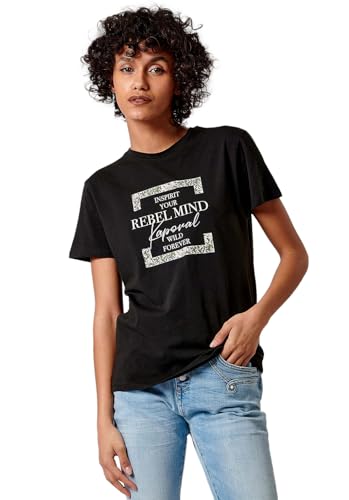 Kaporal - T-Shirt Noir Femme - Fanny - XS - Gris Kaporal - T-Shirt Noir Femme - Fanny - XS - Gris