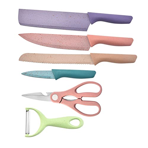 Set Cuchillos Cocina 6 Piezas Acero Inox Base