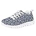 GIFTPUZZ Blue Paw Print Running Shoes for Kids Sneakers Lightweight Air-mesh Athletic Trainer Lace Up Walking Sneakers Breathable Daily Shoes Sports Shoes Comfort Lightweight 13