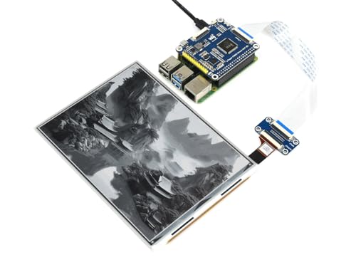 Image of Waveshare 7.8inch E-Ink Display HAT for Raspberry Pi 1872x1404 Resolution with Embedded Controller IT8951 Communicating via USB /SPI /I80 /I2C Interface Supports Partial Refresh.