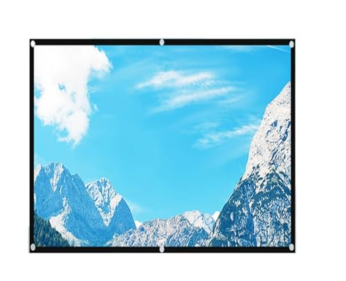 Pantalla de proyección portátil gris metal anti-luz 60-130 pulgadas
