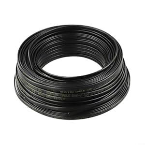 Tianhengmart F80 Heizkabel 50 m Schwarz