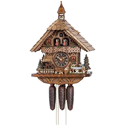 Reloj de cuco alemán estilo Chalet de Hönes Cover