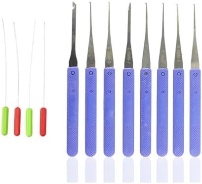 12Pcs Broken Key Extractor Tool Set Professional Removal Kit(Blue...