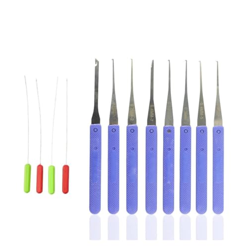 IJYHZKE 12Pcs Broken Key Extractor Tool Set Blue