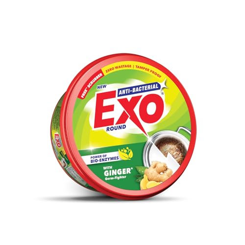 Image of Exo Anti-Bacterial Dishwash Bar 700gm | Power of Bio-Enzymes Removes Tough Grease |Complete Dishwashing Solution With Goodness of Ginger Germ-Fighter | Experience Hygienic & Superior Cleaning