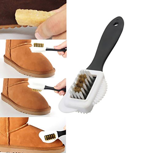 Generic Kit de limpeza de botas de couro nobuck camurça 3 Ways